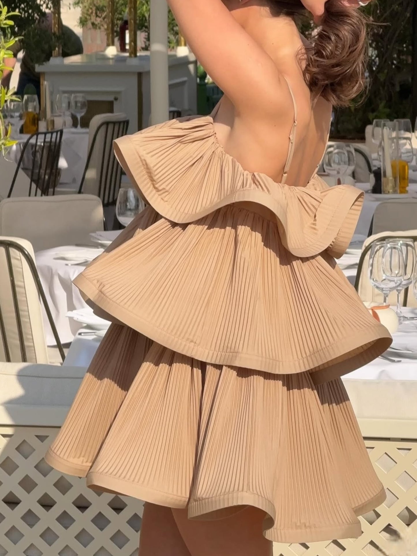Vestido volantes maxi