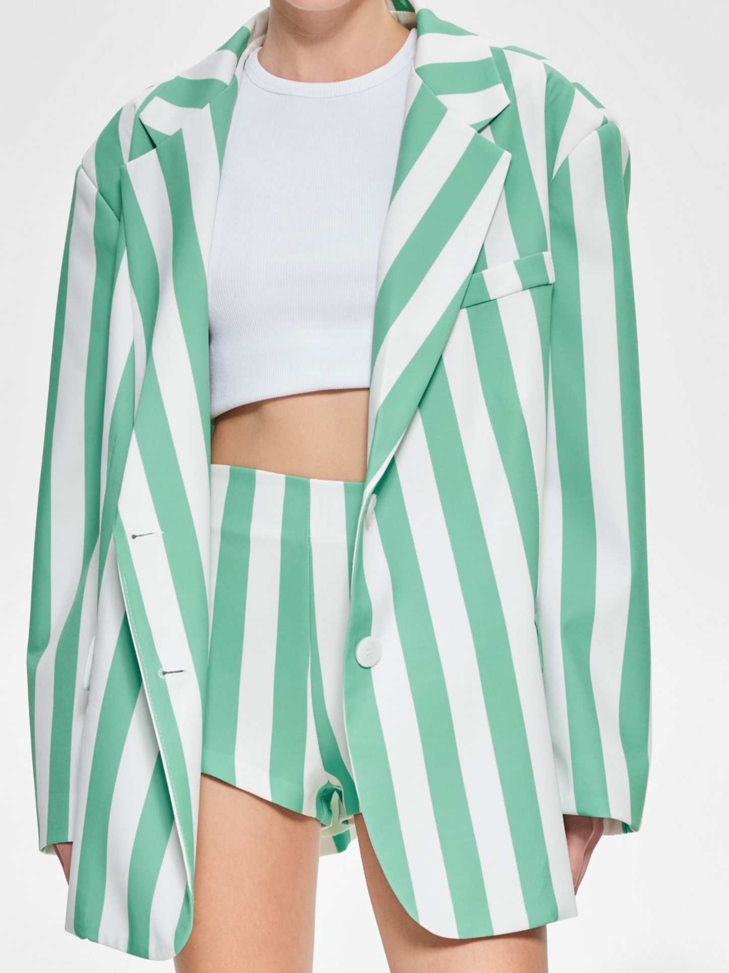 Blazer oversize rayas