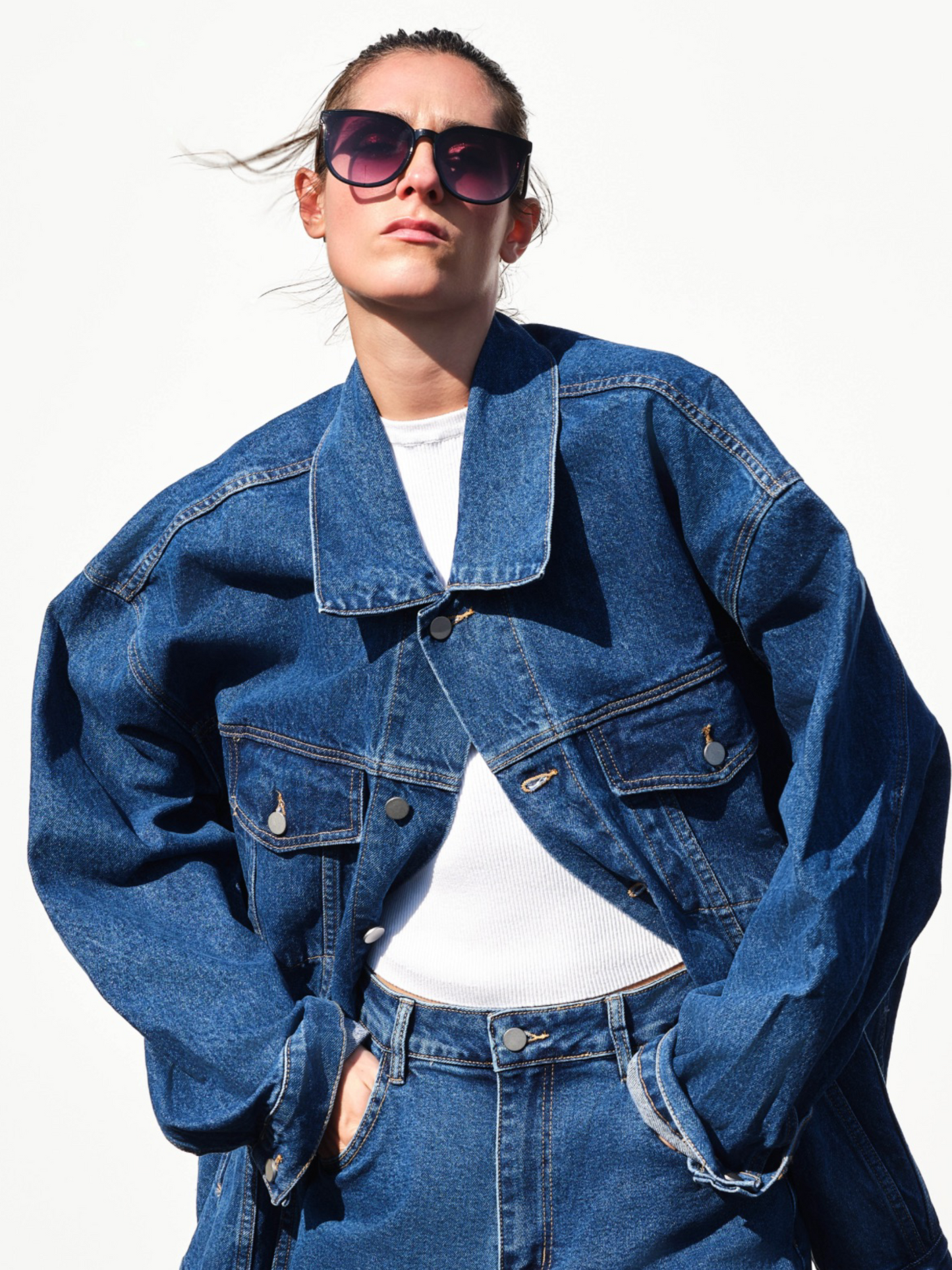 Chaqueta denim oversize