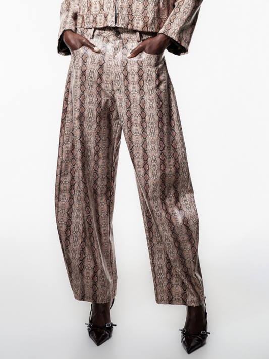 Pantalón globo animal print