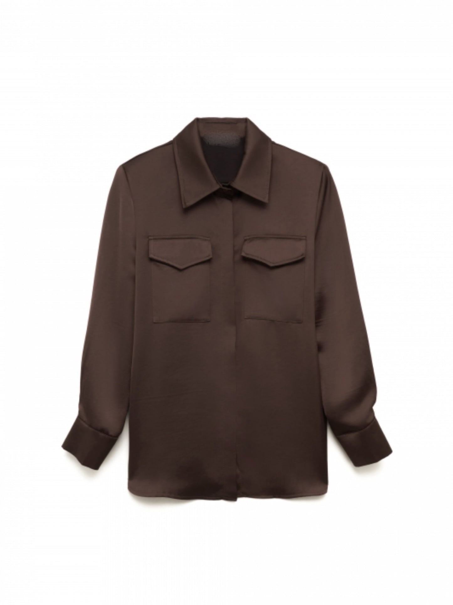 Camisa bolsillos fluida