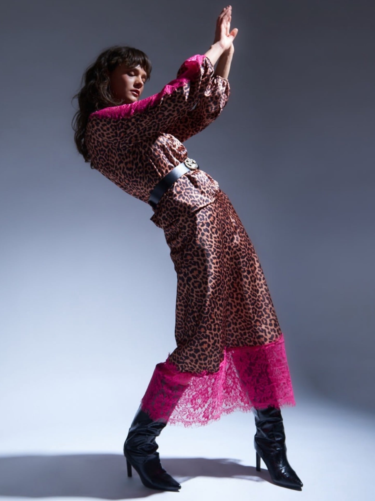 Blusa Leopard combinada