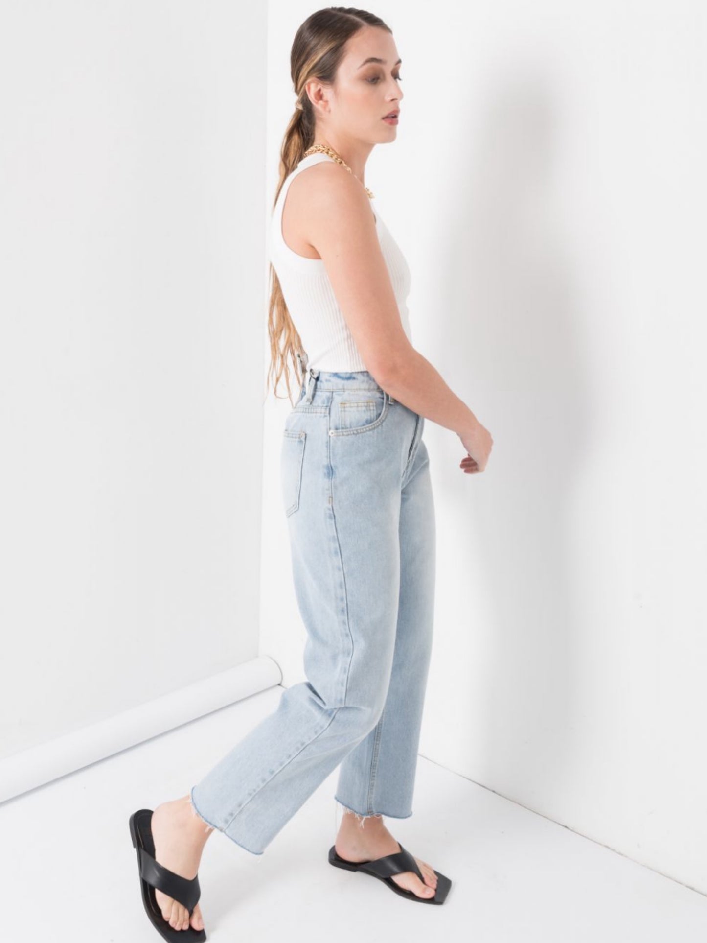 Jeans hi rise straight