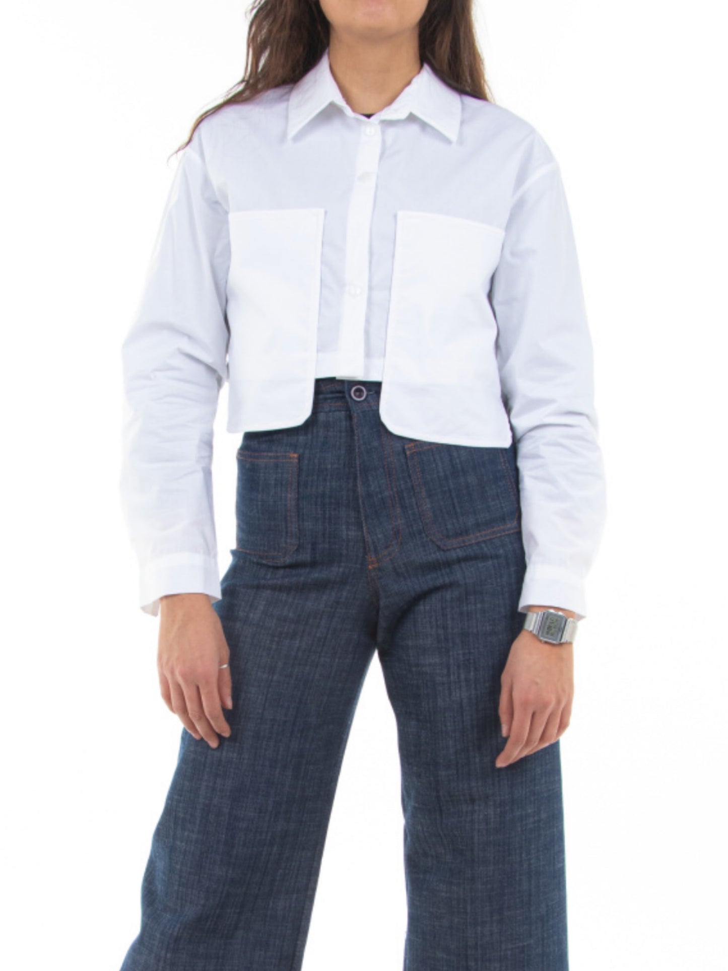 Camisa maxi bolsillos