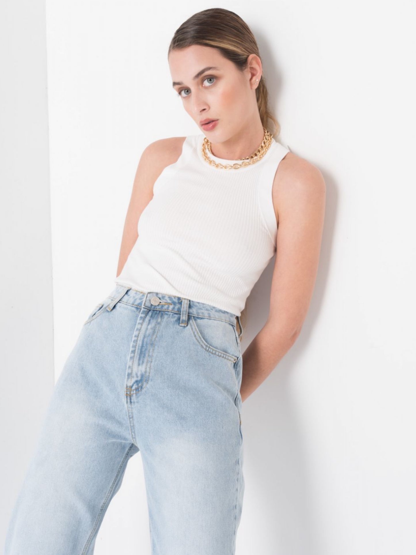 Jeans hi rise straight