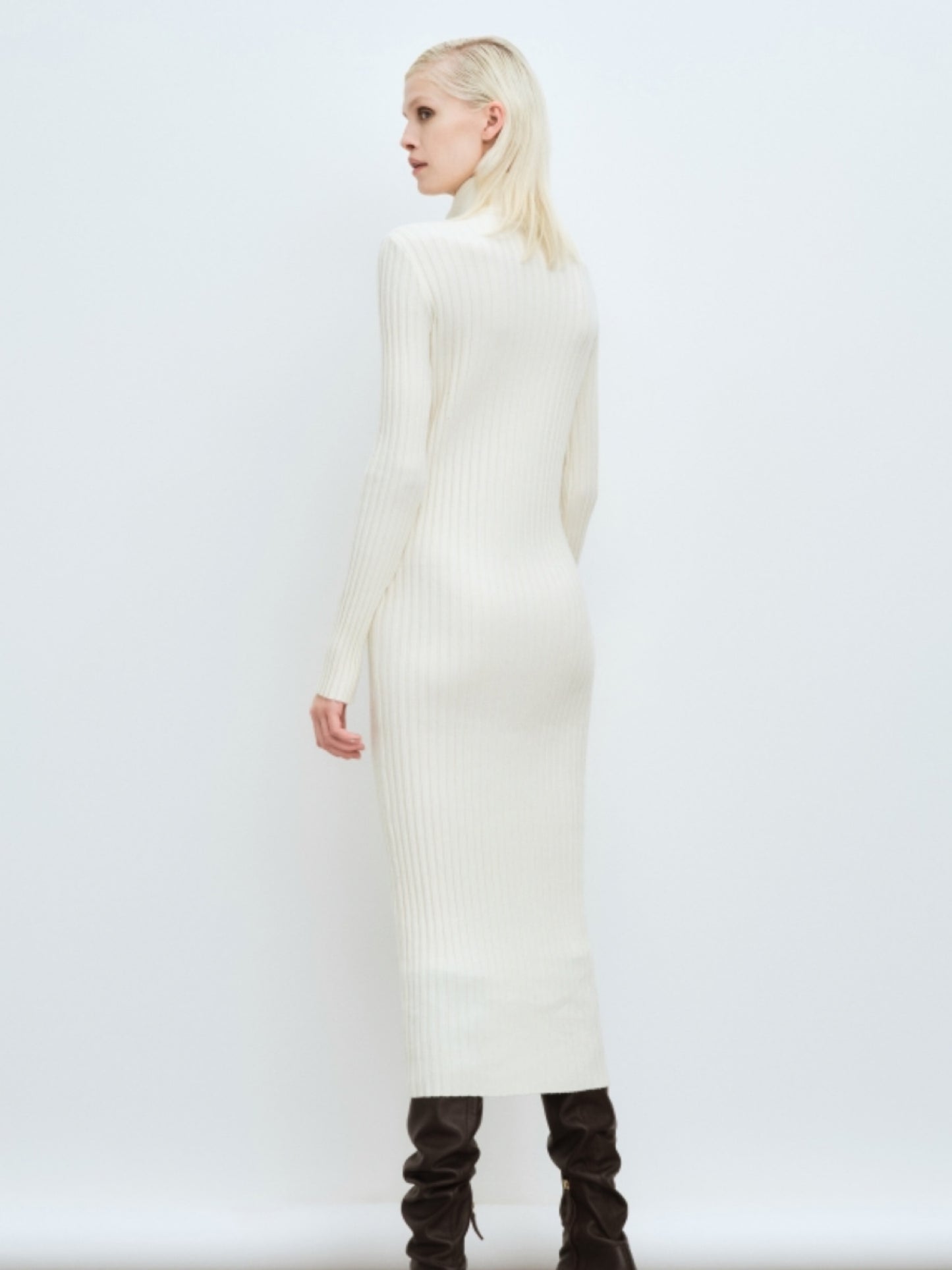 Vestido punto cremallera