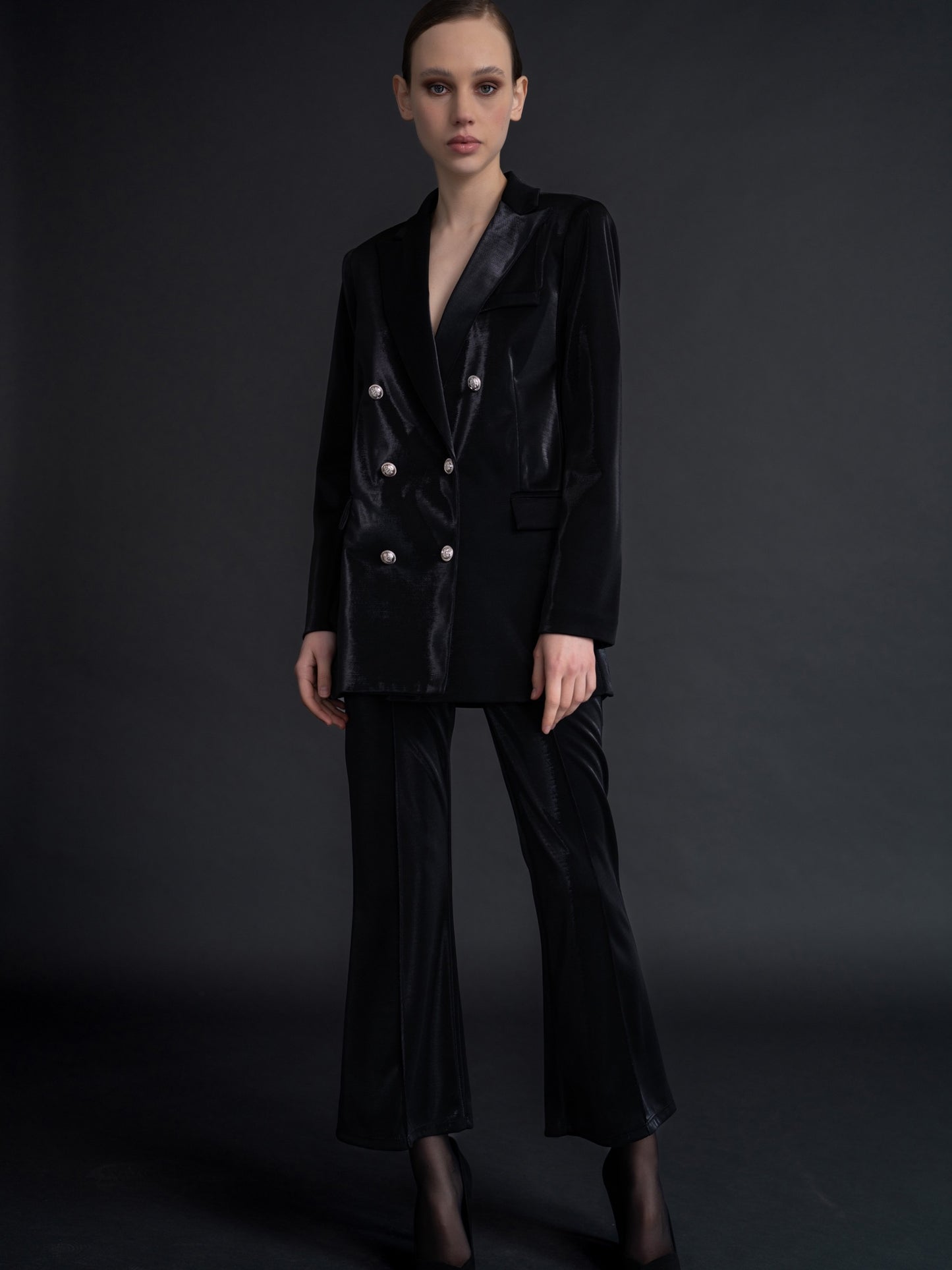 Blazer Tejido Brillo