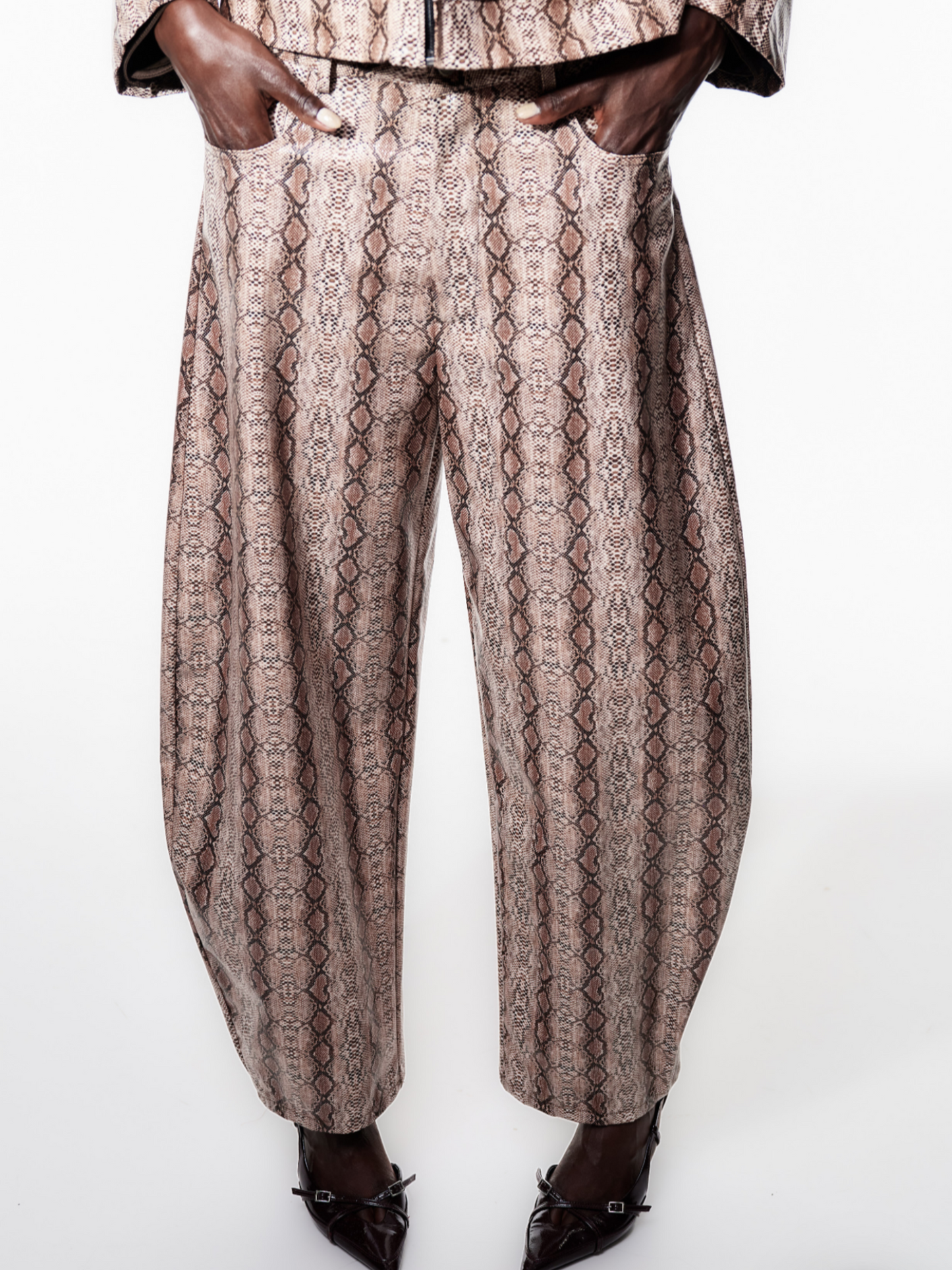 Pantalón globo animal print