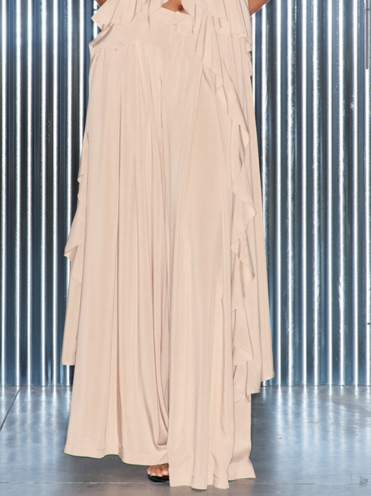 Pantalón fluido palazzo