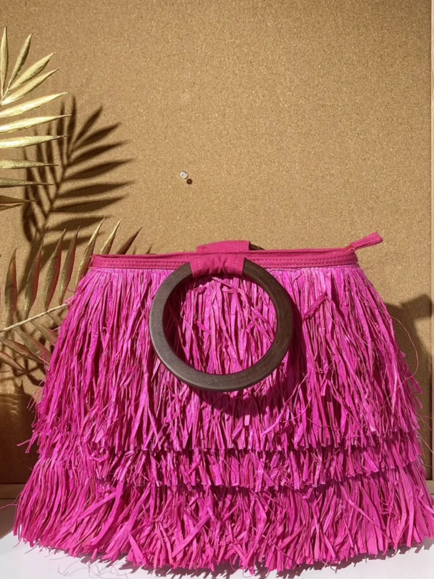 Bolso Fleco Aro Madera