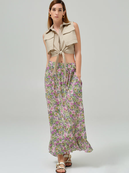 Falda Flores Cotton