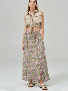 Falda Flores Cotton