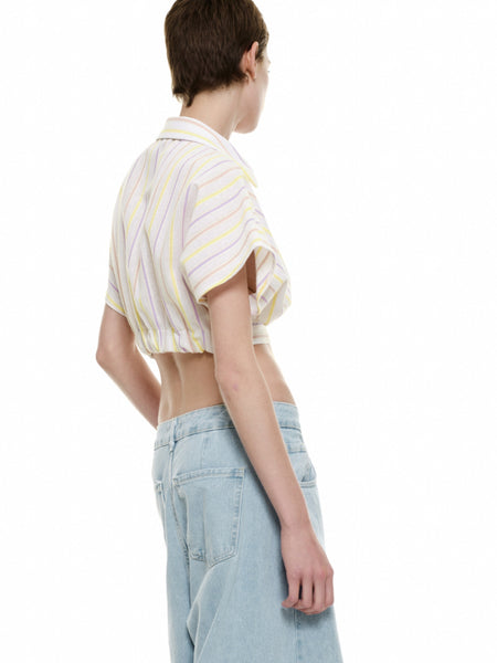 Blusa Rayas Corta