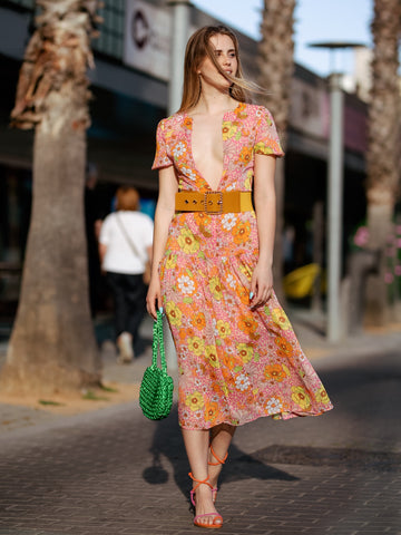 Vestido Leopard Floral