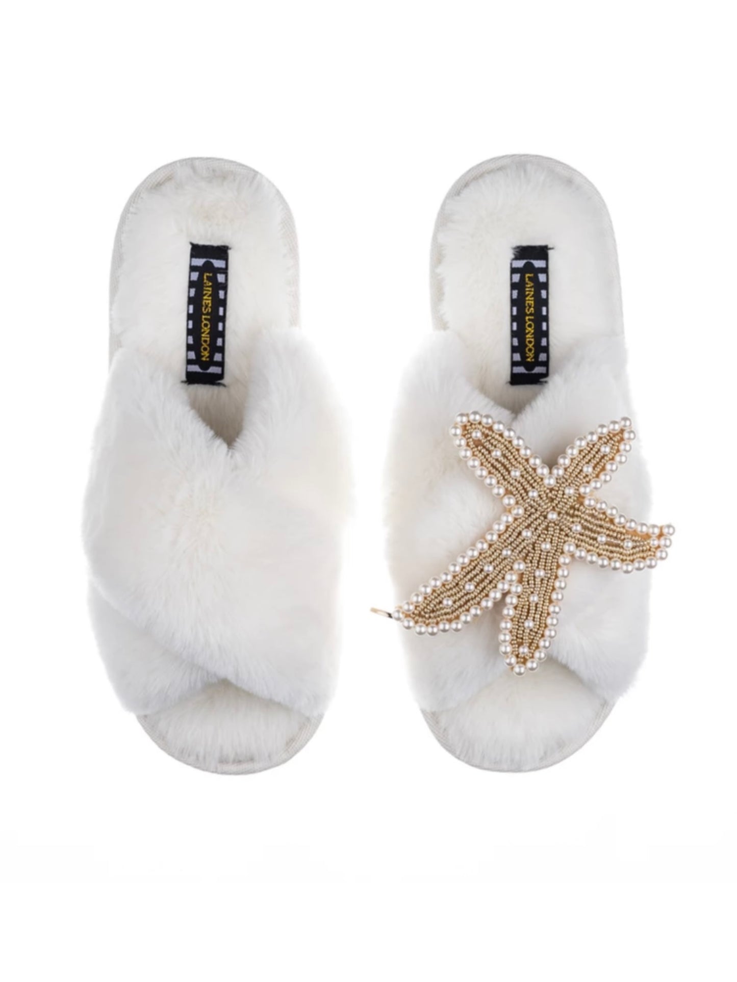 Slippers Pearl & Gold