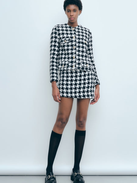 Falda mini tweed
