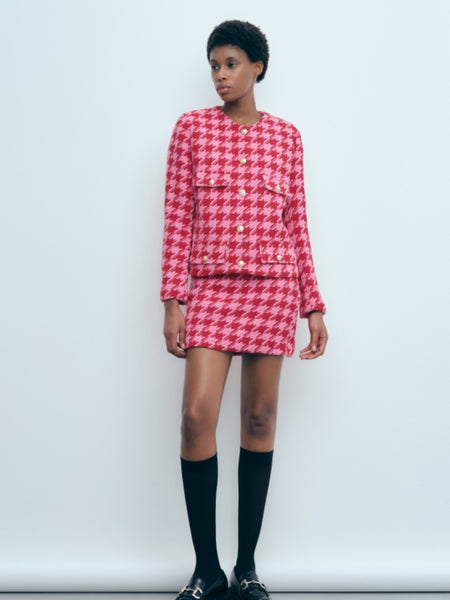 Falda mini tweed