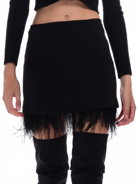 Falda Mini Plumas